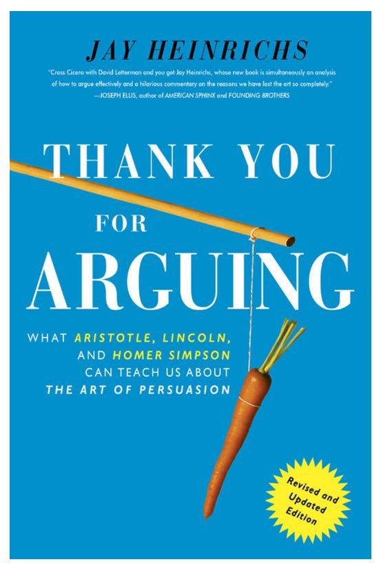 buchtitel 'Thank you for arguing'