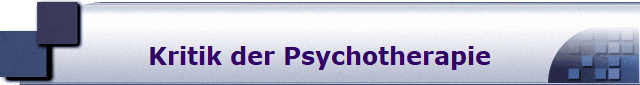 Kritik der Psychotherapie